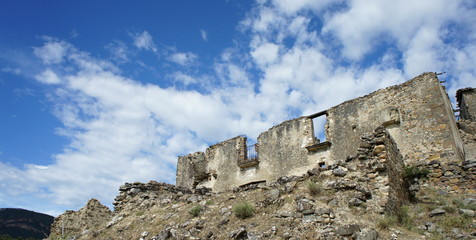 Esco forbidden village near Zaragoza in Aragon, Spain