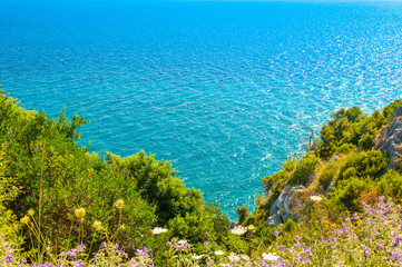 Fototapeta na wymiar Beautiful summer landscape of the southern coast of the Crete