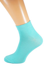 sock on a mannequin, colorful socks