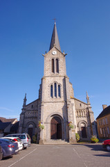 Fototapeta na wymiar small catholic church in France