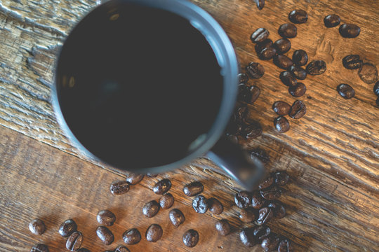 Coffee in Rustic setting