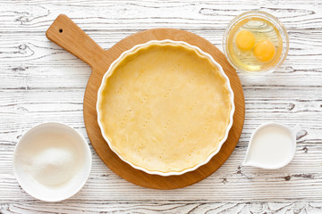 Dough for baking tart