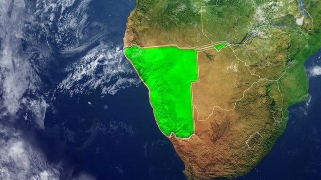 NAMIBIA MAP
