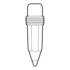 Pencil icon, outline style