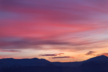 clouds grey pink  sunrise in the spring  for sky background