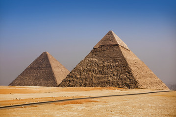 Fototapeta na wymiar Giza pyramids, Cairo, Egypt