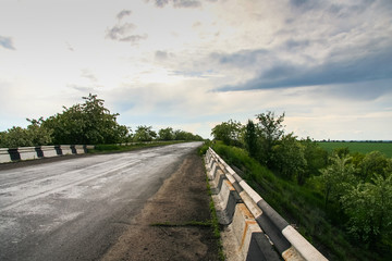 Country road in the Tavri steppe