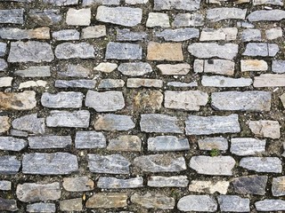 Background of old vintage brick wall texture 