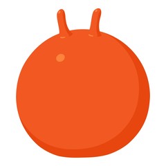 Fitball icon, cartoon style