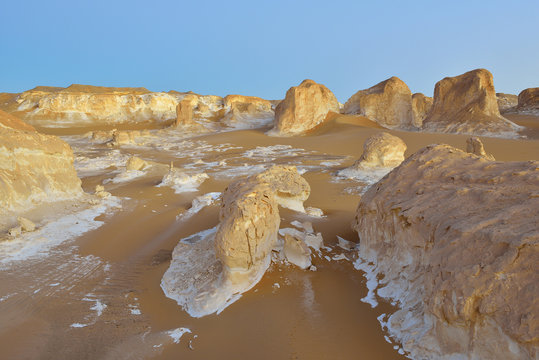 Rock Formations in White Desert, Libyan Desert, Sahara Desert, New Valley Governorate, Egypt