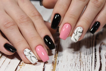 glamorous beautiful manicure