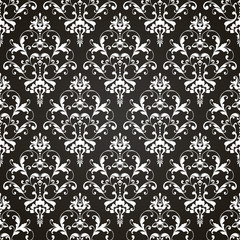 Seamless damask pattern. Ornamental background with pattern.