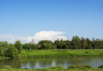 river in valley