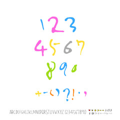 벡터 문자 / 손으로 쓴 글씨체