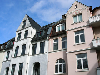 Sanierte Altbaufassaden, Deutschland, NRW