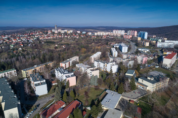 Fototapeta premium block houses in Komlo hungary