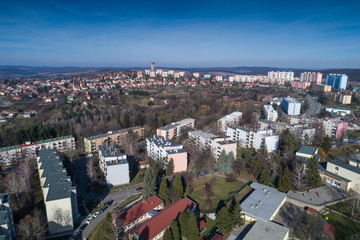Fototapeta premium block houses in Komlo hungary