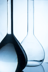 Pharmazeutische Glasgefäß im Labor