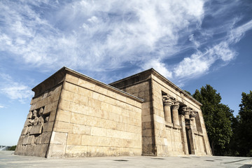 Temple of Debod, ancient egyptian temple,Madrid.Spain.