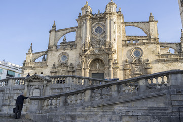 Obraz premium Cathedral of Jerez,Andalucia.Spain.