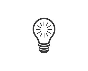 bulb logo vector