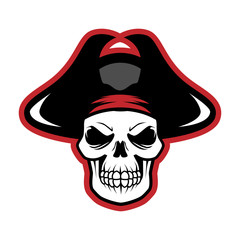 Pirates Logo Skull Vector