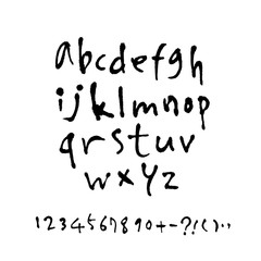 벡터 문자 / 손으로 쓴 글씨체