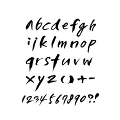 벡터 문자 / 손으로 쓴 글씨체