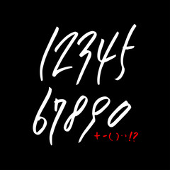 벡터 문자 / 손으로 쓴 글씨체