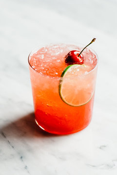 Cherry Gin Rickey Cocktails