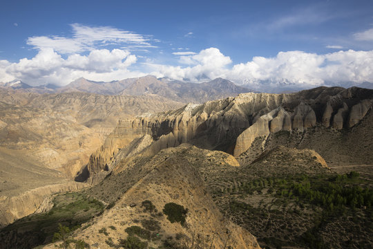 Landscape from Samar, Upper Mustang, Nepal.
