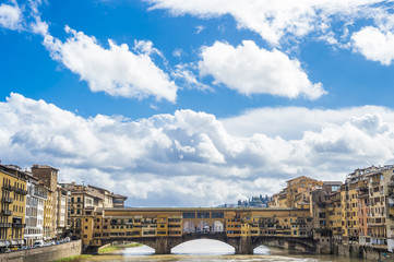Fototapeta premium View of Ponte Vecchio, Florence, Italy