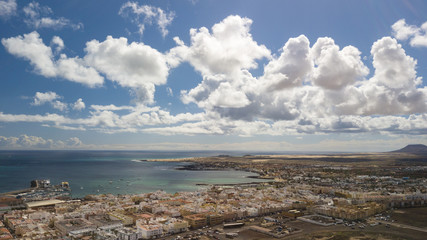 aerial view of corralejo