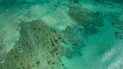 aerial view of reef corralejo