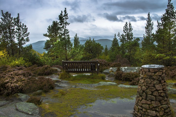Craigendarroch Hill, Ballater, Aberdeenshire, Scotland, United Kingdom. Cairngorms Mountains,  September 2017.