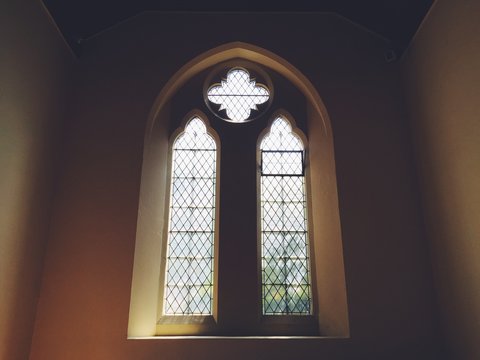 Light coming through a church window