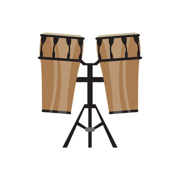 Pair of drums icon. Musical instrument