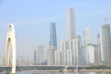 Fototapeta premium Skyline of Guangzhou, China
