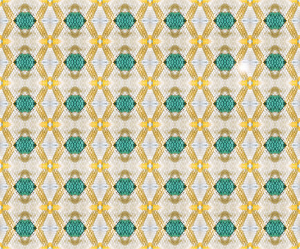 Emerald like kaleidoscope pattern