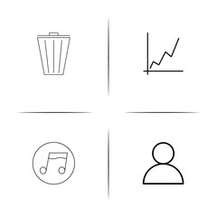 Web And Text simple linear icon set.Simple outline icons