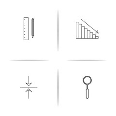 Web And Text simple linear icon set.Simple outline icons