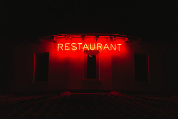 Restaurant neon sign