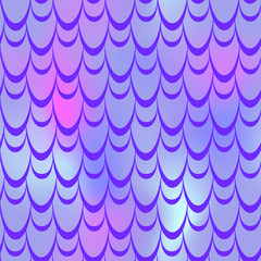 Ultra violet mermaid vector background. Trendy iridescent background.