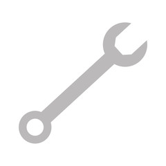 wrench key isolated icon