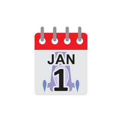 Rocket Calendar Logo Icon Design