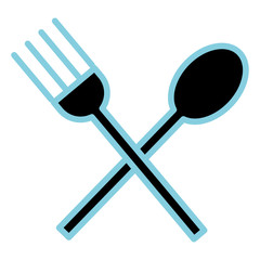 fork and spoon cutlery