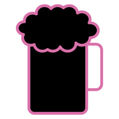 beer jar isolated icon