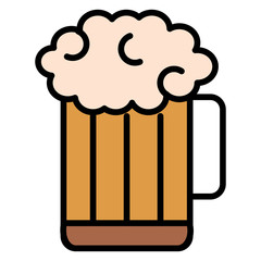 beer jar isolated icon