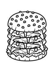 design hoch mehrere lagen cool hamburger cheeseburger burger fast food lecker essen hunger snack