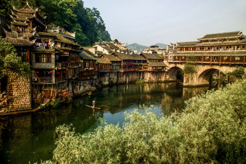 Chinese Hunan Province phoenix area people's life